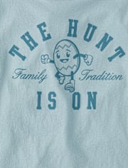 Boys Matching Family Easter The Hunt Is On Graphic Tee