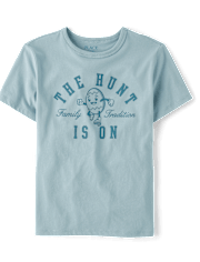 Boys Matching Family Easter The Hunt Is On Graphic Tee