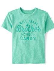 Kids Will Trade Brother For Candy Easter Egg Graphic Tee