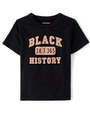 Baby And Toddler BoysBlack History Graphic Tee