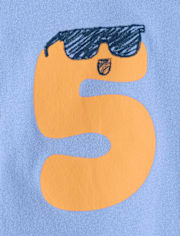 Baby And Toddler Boys 5 Birthday Graphic Tee