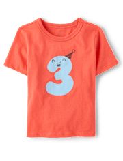 Baby And Toddler Boys 3 Birthday Graphic Tee
