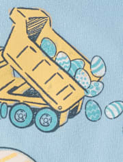 Baby And Toddler Boys Easter Construction Vehicle Graphic Tee