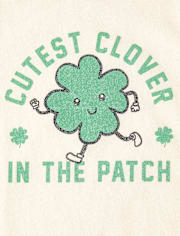 Baby And Toddler Boys St. Patrick's Day Cutest Clover Graphic Tee