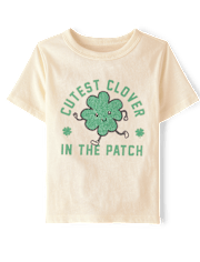 Baby And Toddler Boys St. Patrick's Day Cutest Clover Graphic Tee