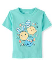 Baby And Toddler Boys Easter Egg Chick Graphic Tee