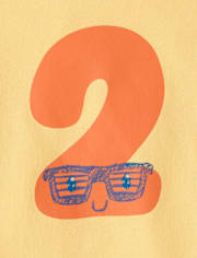 Baby And Toddler Boys 2 Birthday Graphic Tee