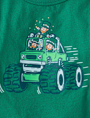 Baby And Toddler Boys St. Patrick's Day Truck Graphic Tee