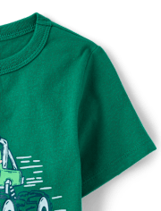 Baby And Toddler Boys St. Patrick's Day Truck Graphic Tee