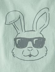 Baby And Toddler Boys Easter Bunny Sunglasses Graphic Tee