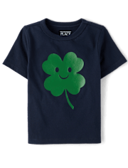 Baby And Toddler Boys St. Patrick's Day Happy Clover Graphic Tee
