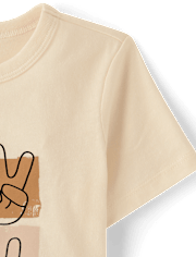 Baby And Toddler Boys Peace Sign Graphic Tee