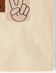 Baby And Toddler Boys Peace Sign Graphic Tee