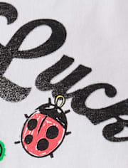 Girls St. Patrick's Day Good Luck Charm Graphic Tee