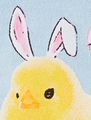 Girls Easter Chicks Rule Graphic Tee