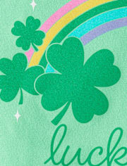Girls St. Patrick's Day Lucky Girl Graphic Tee