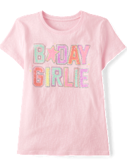 Girls B-Day Girlie Graphic Tee