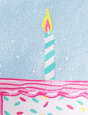 Baby And Toddler Girls Birthday Cake Graphic Tee