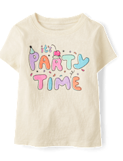 T-shirt graphique d'anniversaire pour bébés et petites filles