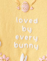 Baby And Toddler Girls Easter Loved By Every Bunny Graphic Tee