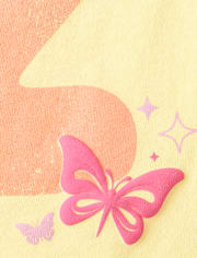 Baby And Toddler Girls 2 Birthday Graphic Tee