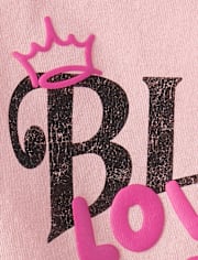 Baby And Toddler Girls Back History Graphic Tee