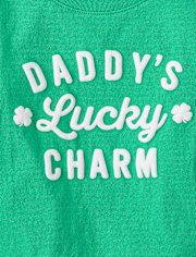 Baby And Toddler Girls St. Patrick's Day Daddy's Lucky Charm Graphic Tee