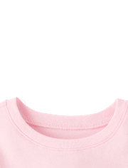 Baby And Toddler Girls Easter Bunny Floral  Graphic Tee