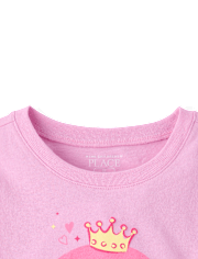 Baby And Toddler Girls 3 Birthday Graphic Tee