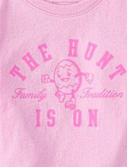 Baby And Toddler Girls Matching Family Easter The Hunt Is On Graphic Tee