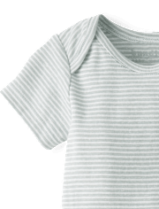 Baby Boys Marled Overalls 2-Piece Outfit Set