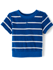 Baby Boys Striped Terry 3-Piece Playwear Set