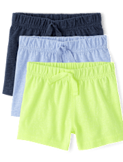 Baby Boys Marled Shorts 3-Pack