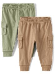 Baby Boys Cargo Jogger Pants 2-Pack