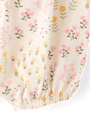 Baby Girls Floral Bubble Romper