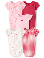 Baby Girls Cherry Bodysuit 5-Pack