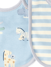 Baby Boys Animal Bib And Burp Cloth 6-Piece Set