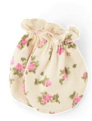 Baby Girls Floral Headwrap And Mittens 6-Pack