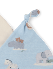 Baby Boys Animal Hat And Mittens 6-Piece Set