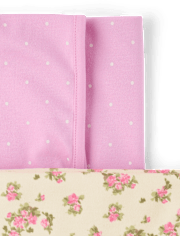 Baby Girls Floral Swaddle Blanket 2-Pack