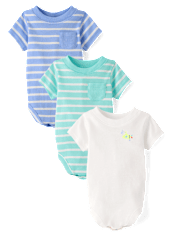 Baby Boys Striped Bodysuit 3-Pack