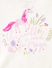 Baby Girls Unicorn Bodysuit 5-Pack