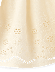 Baby Girls Eyelet Flutter Dress