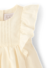 Baby Girls Eyelet Flutter Dress
