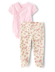 Baby Girls Floral 2-Piece Outfit Set