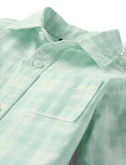 Baby Boys Plaid 2-Piece Outfit Set