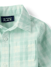 Baby Boys Plaid 2-Piece Outfit Set