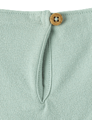 Baby Girls Embroidered Flutter Romper