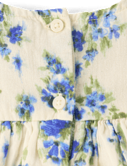 Baby Girls Mommy And Me Floral Bow Smocked Dress