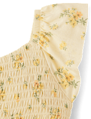 Baby Girls Floral Smocked Flutter Dress